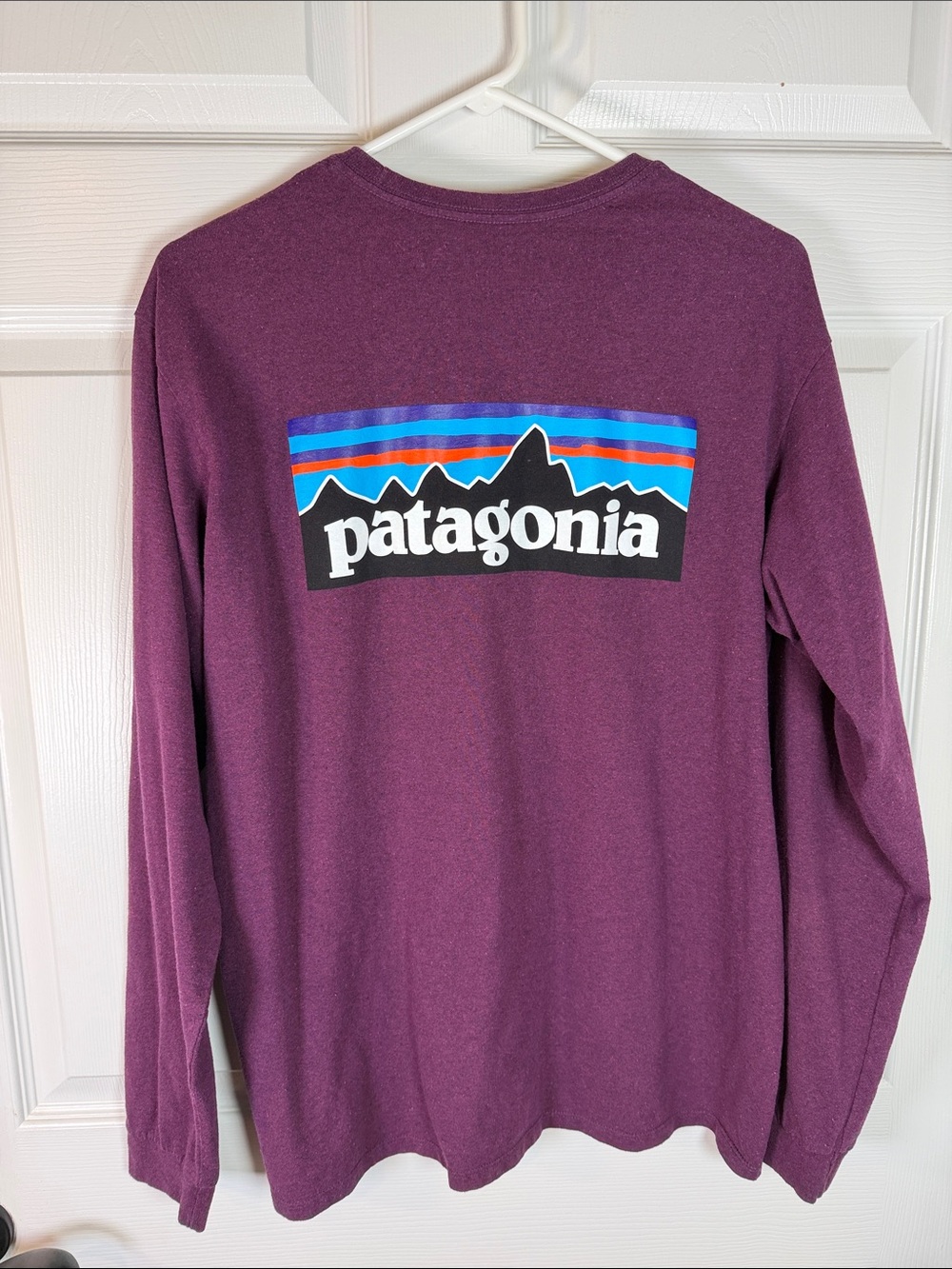 Like New Patagonia Men's M Long-Sleeved P-6 Logo Responsibili-Tee Shirt 2023